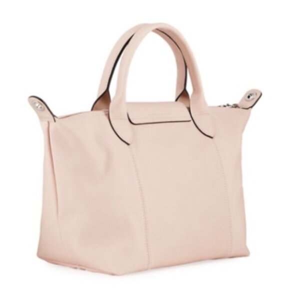 ✨ LONGCHAMP Le Pliage Cuir Leather Limited Edition Pink Crossbody Tote – New. - Picture 7 of 8